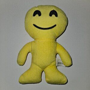 Fun Express Yellow Smiling Face Plush 8" Stuffed Animal Toy Figure Emoji
